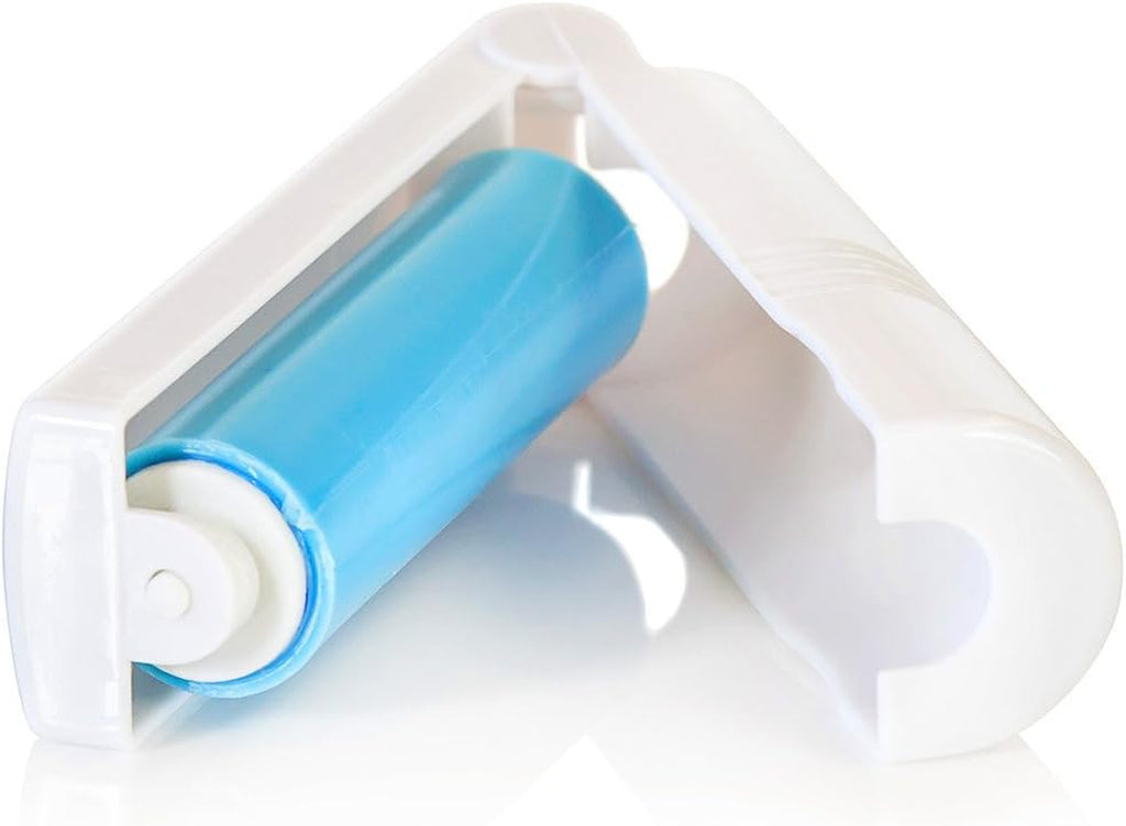 Silicone Lint Rollers Twin Set | Large Lint Remover and Travel Lint Remover | Pet Hair Remover | Handheld Sticky Silicone Dust Wiper Washable and Reusable for Clothes | Lint Removers for Clothes