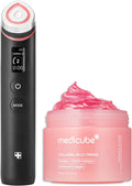 Collagen Glass Skin Duo: Age-R Booster Pro Black and Collagen Jelly Cream 110Ml (3.71 Fl.Oz) | for Radiant and Firmer-Looking Glow | At-Home Care