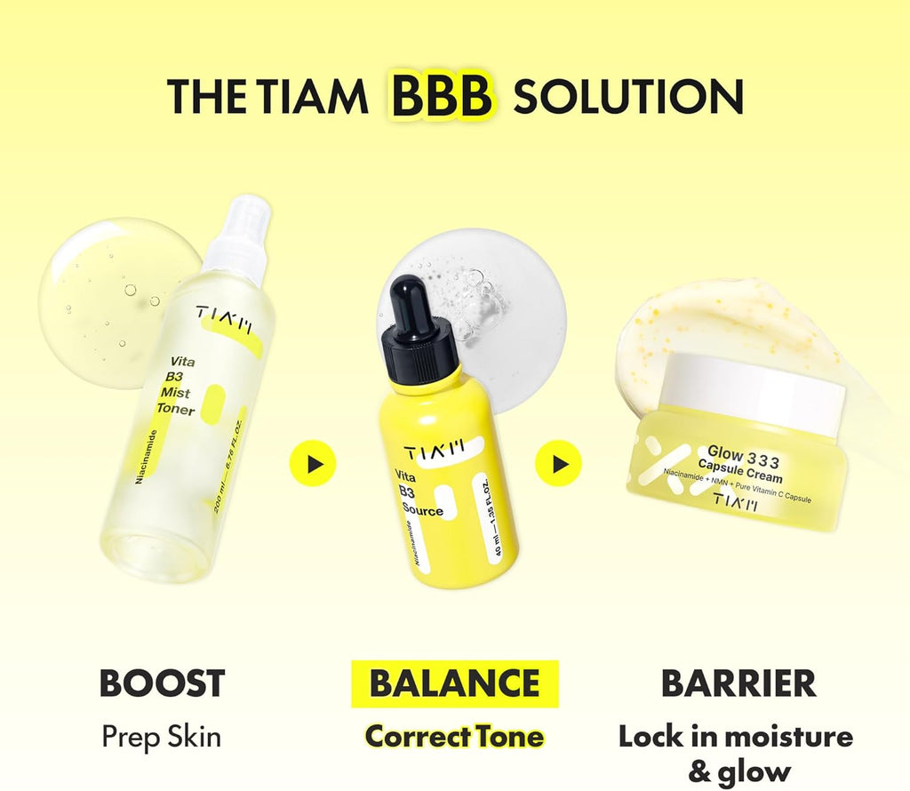 Vita B3 Source | Korean Skincare Serum W/Niacinamide & Alpha Arbutin | Face Moisturiser Niacinamide Serum | Skin Brightening Serum Face Care | Serums Skincare Products (Pack of 1, 1.35 Fl. Oz.)