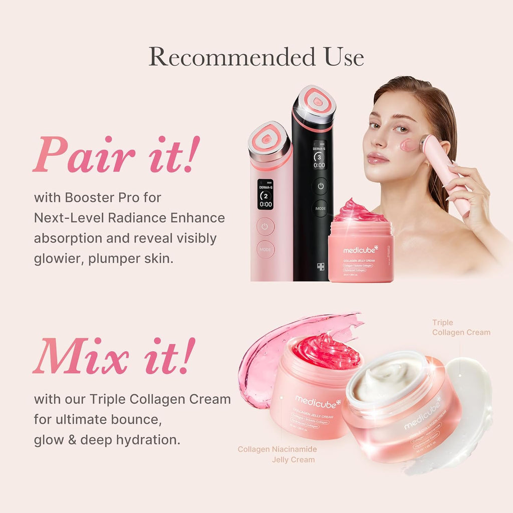 Collagen Jelly Cream- Niacinamide & Freeze-Dried Hydrolyzed Collagen - Boosts Skin'S Barrier Hydration and Gives 24H Glow & Lifted Look - Korean Skincare (1.69 Fl Oz)