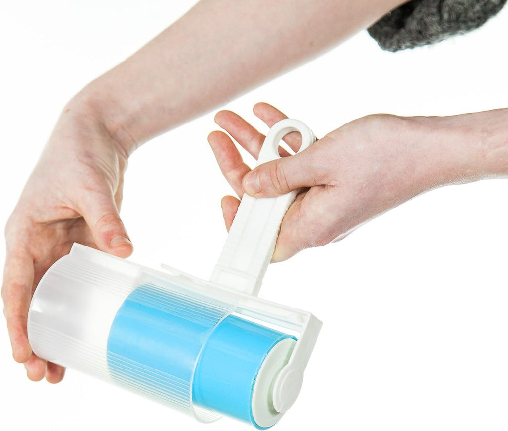 Silicone Lint Rollers Twin Set | Large Lint Remover and Travel Lint Remover | Pet Hair Remover | Handheld Sticky Silicone Dust Wiper Washable and Reusable for Clothes | Lint Removers for Clothes